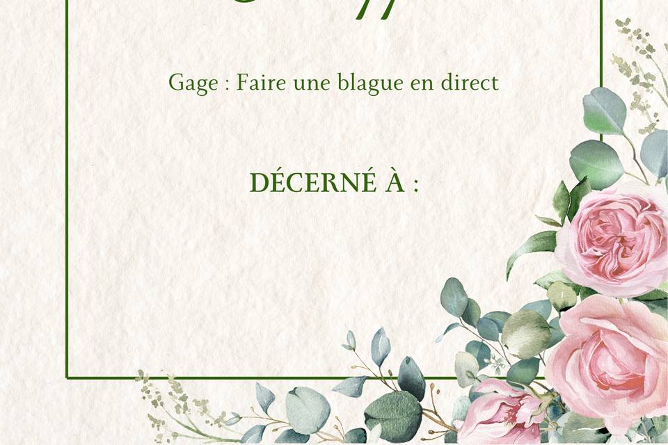 Jeu de mariage