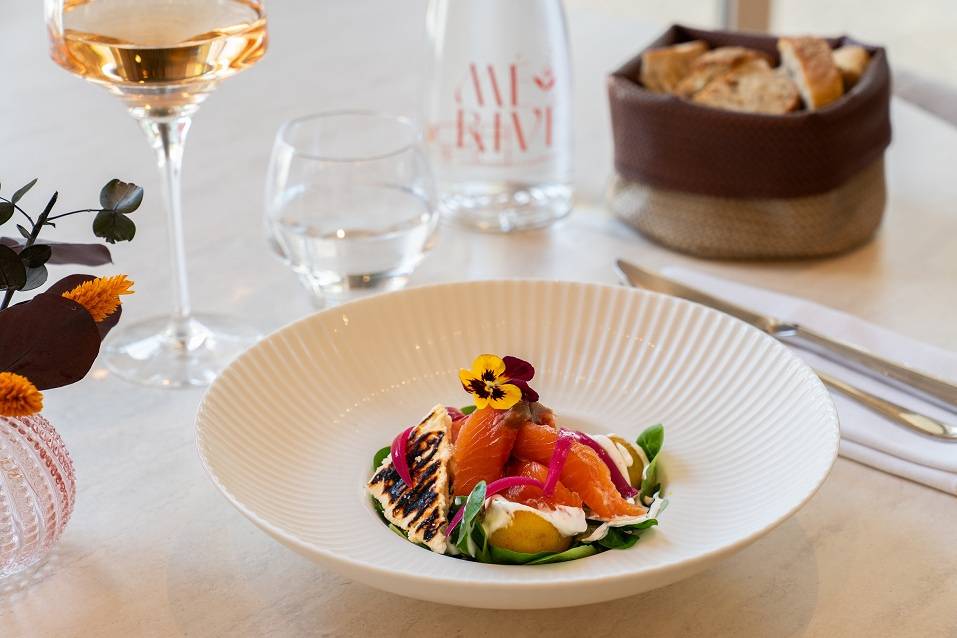 Salade de gravlax de saumon