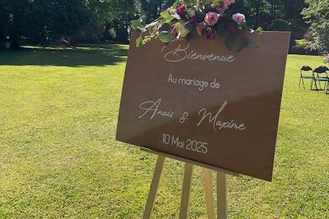 Panneau de bienvenue