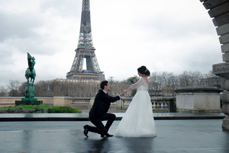 Photo de couple à Paris