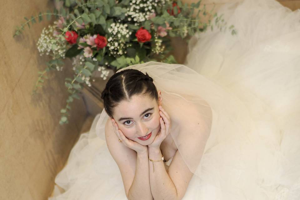 Robe de mariée en tulle