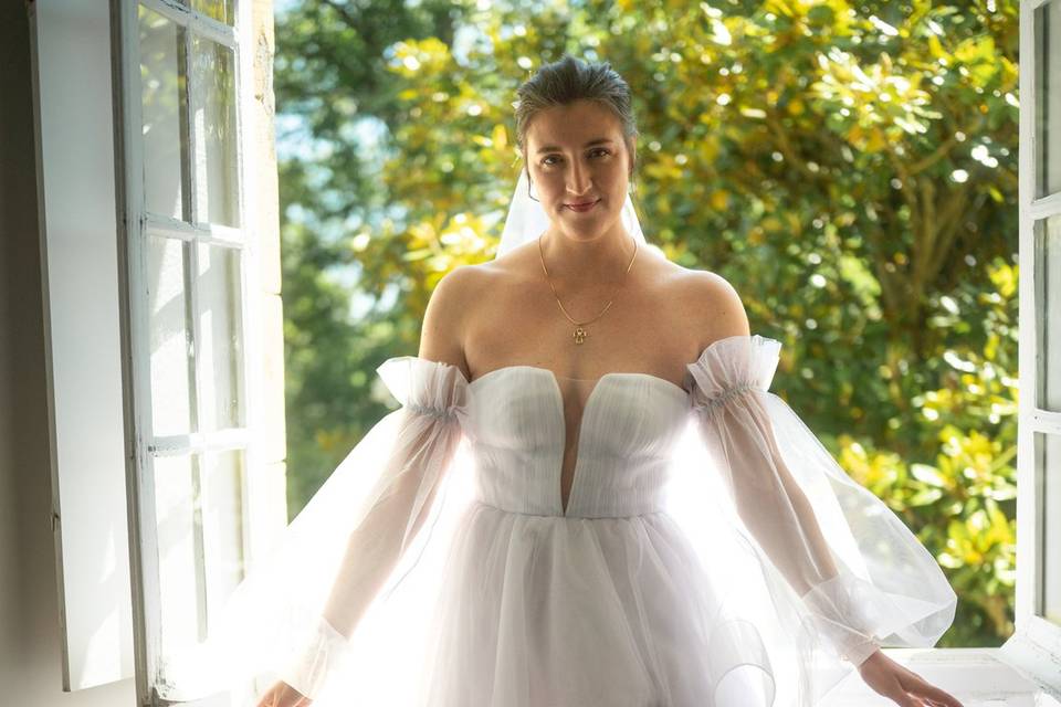 Robe de mariée en tulle