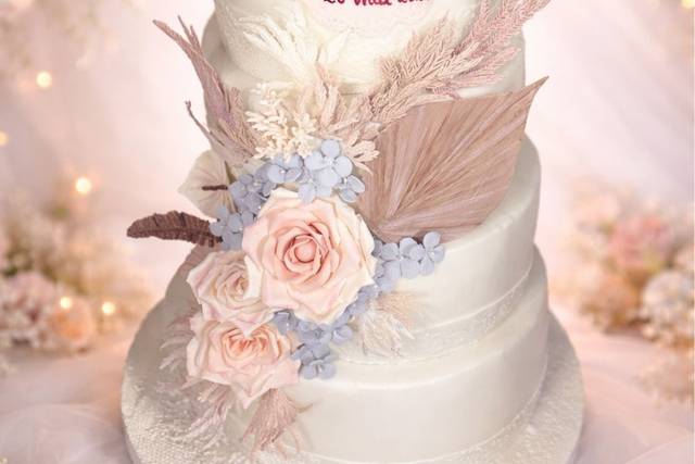 Wedding cake romantique