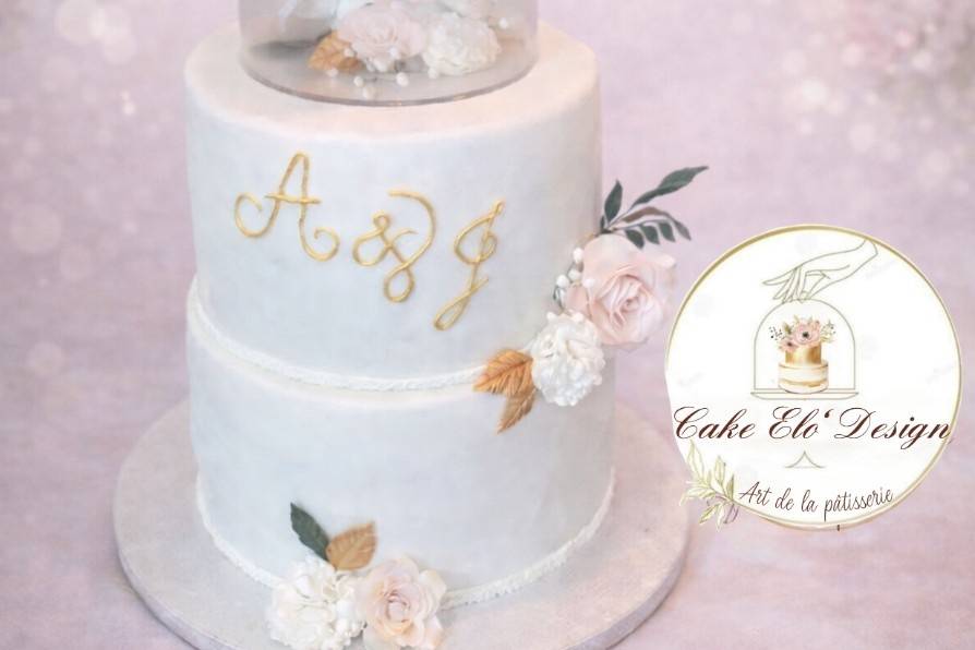 Wedding cake étage transparent