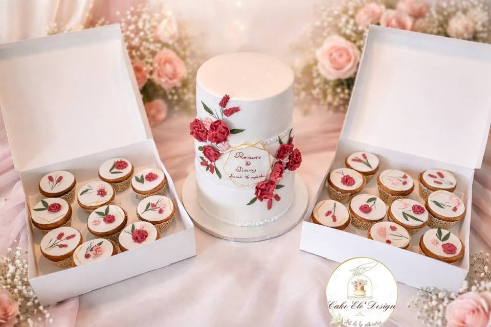 Ensemble wedding et cupcakes