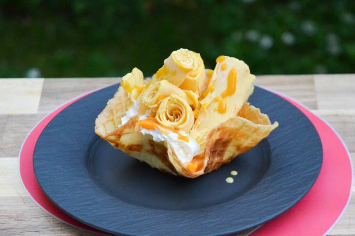 Crème glacée goût mangue