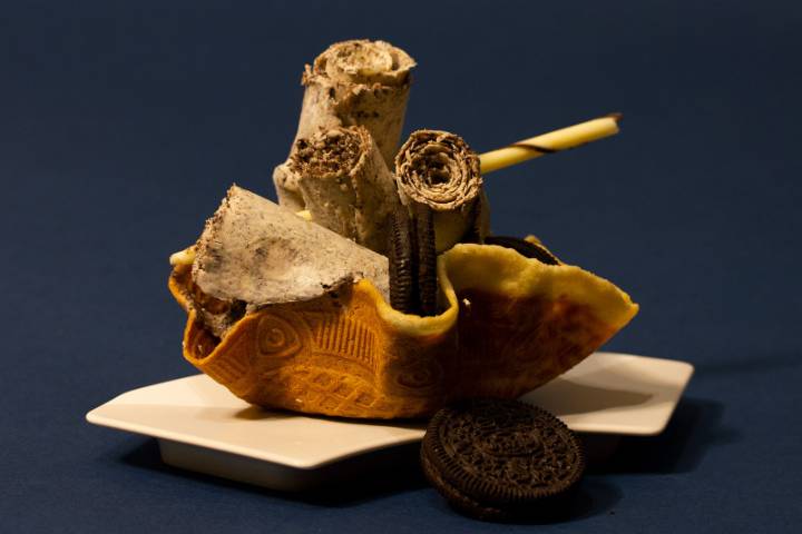 Crème glacée goût oreo