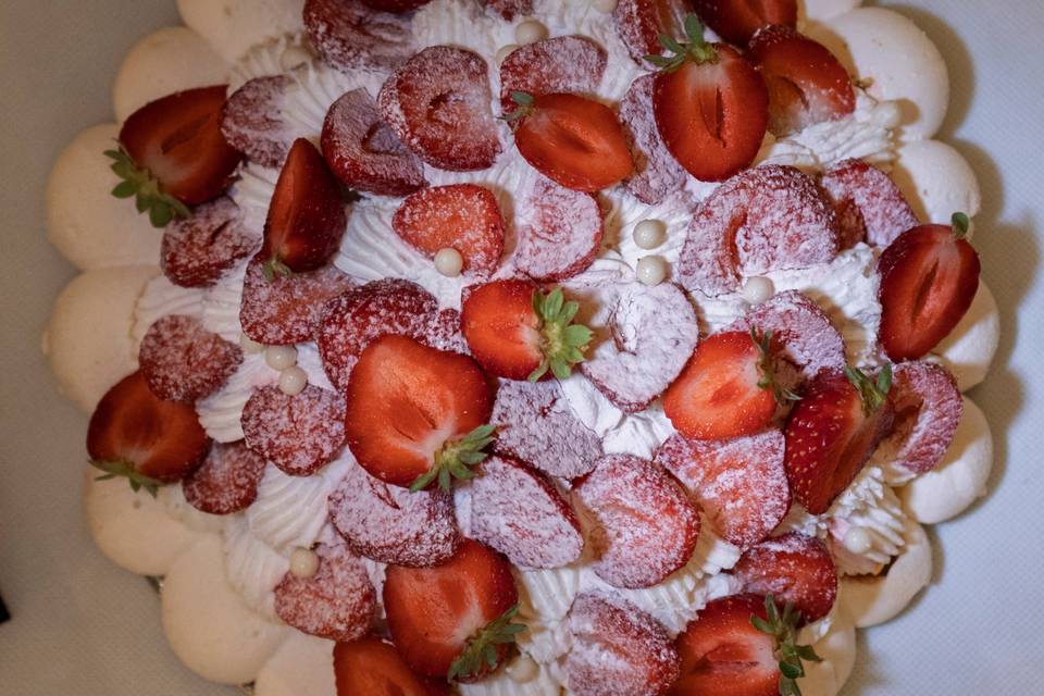 Pavlova aux fraises