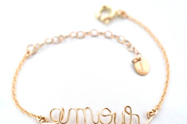 Bracelet message personnalisé
