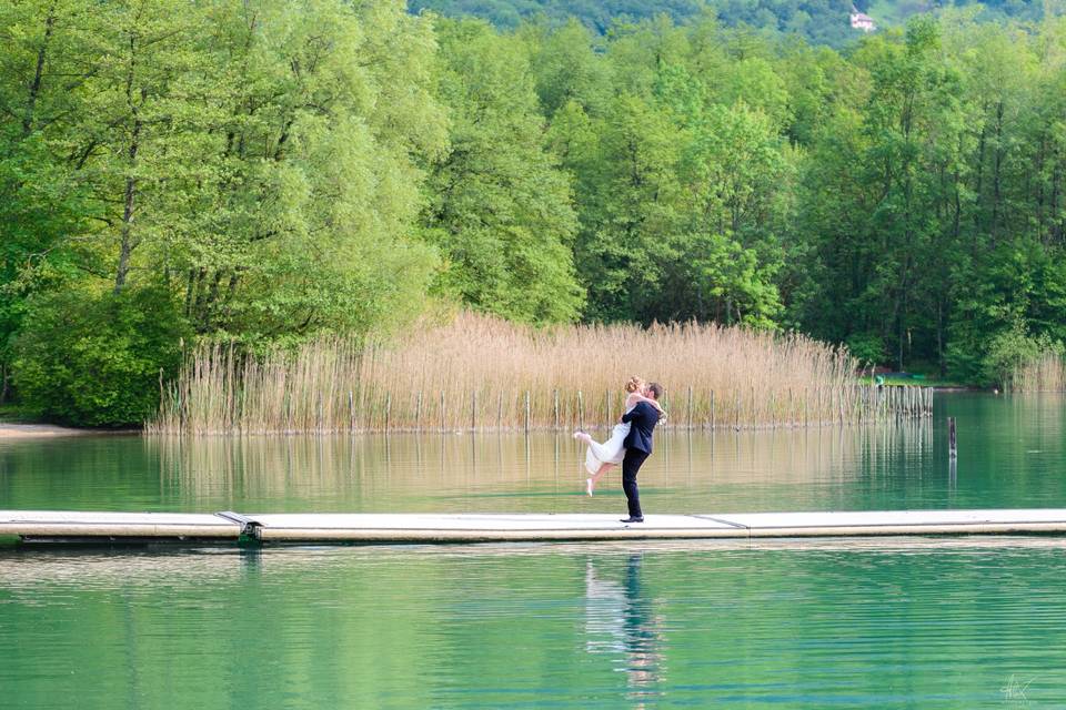 Lac d'aiguebelette en Savoie