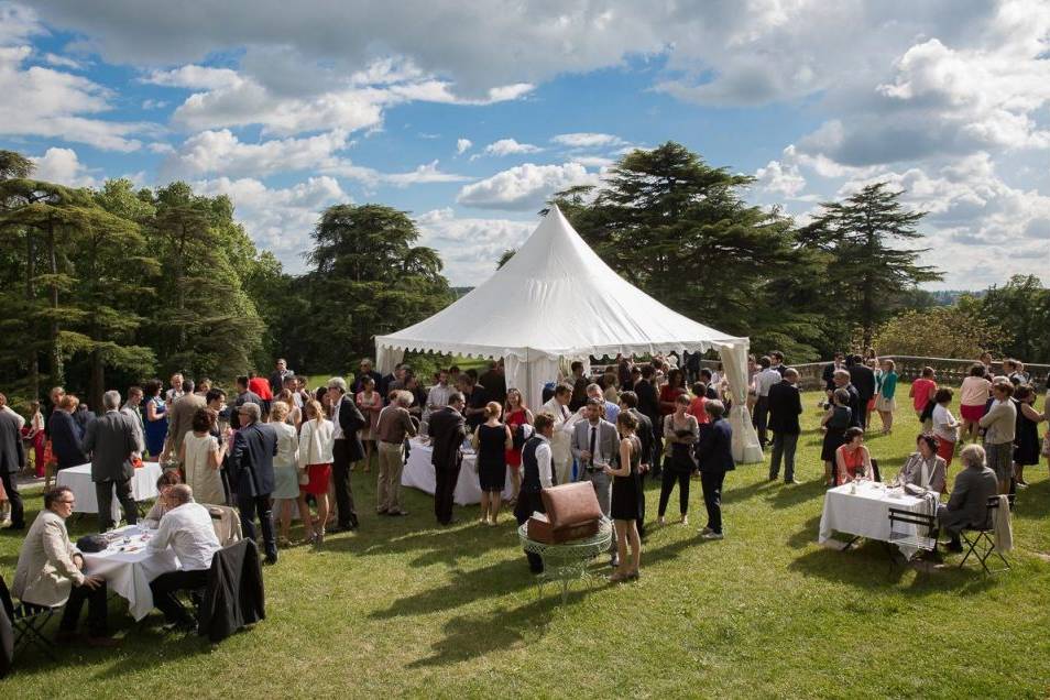 Cocktail mariage en extérieur