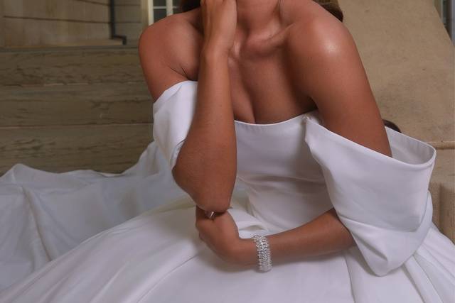 Robe de mariée princesse satin