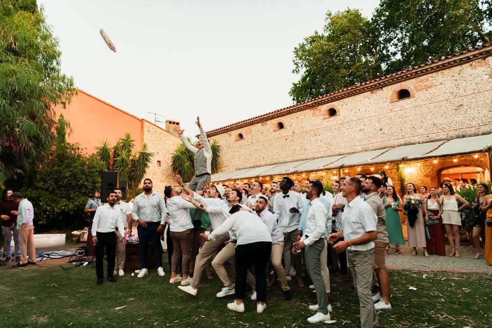 Le lancé de bouquet