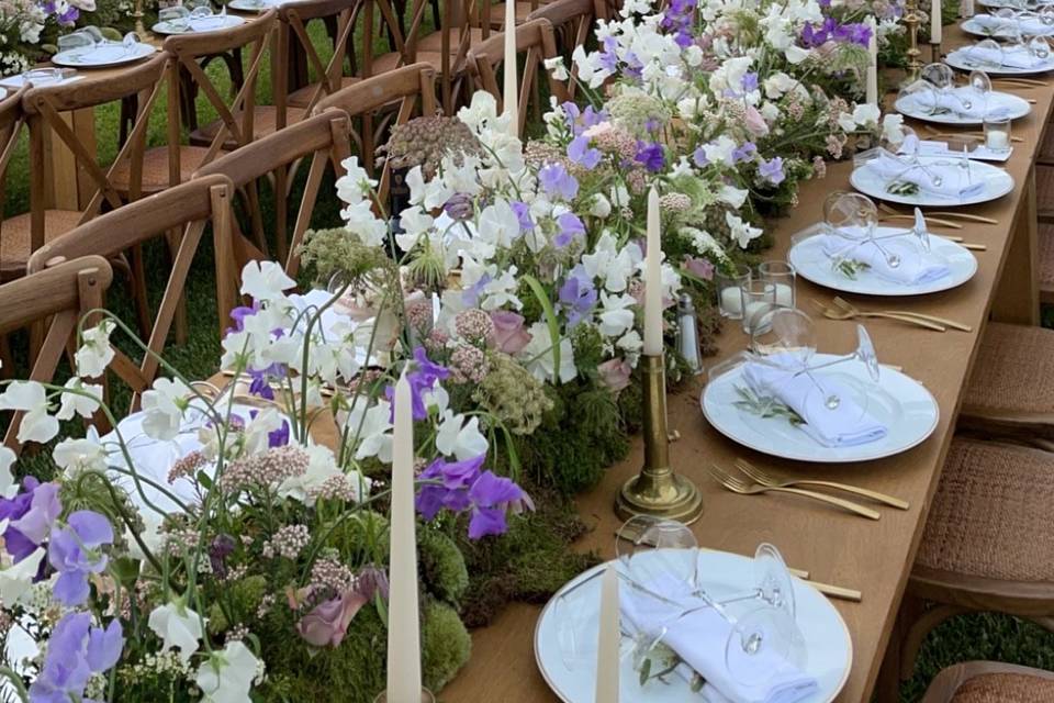 Diner mariage Provence