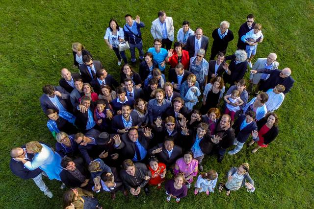 Photo aérienne groupée