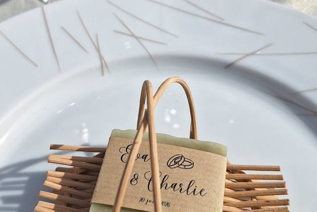 Savon déco table
