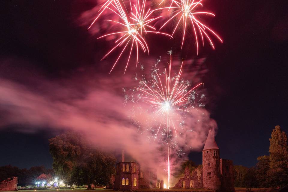 Feu artifice château du vivier