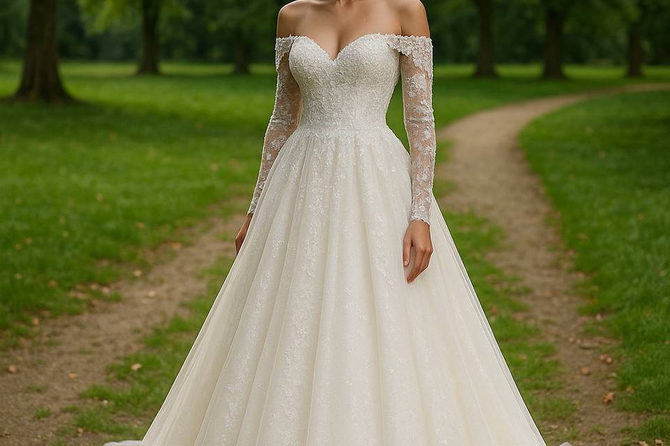 Robe princesse dentelle