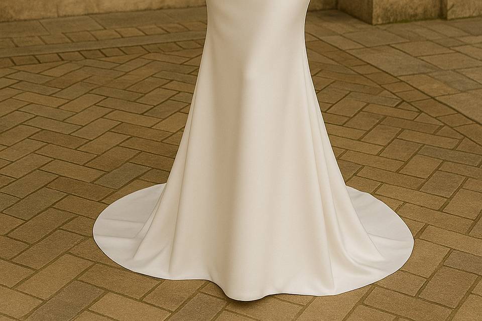 Robe sirène épaules dénudées