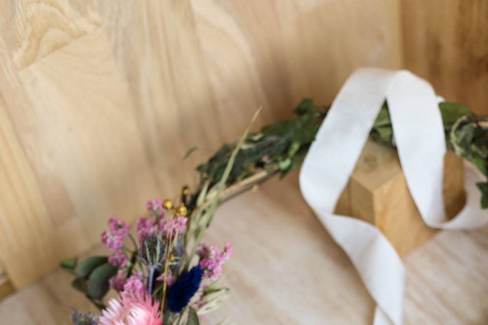 Couronne fleurs séchées 2
