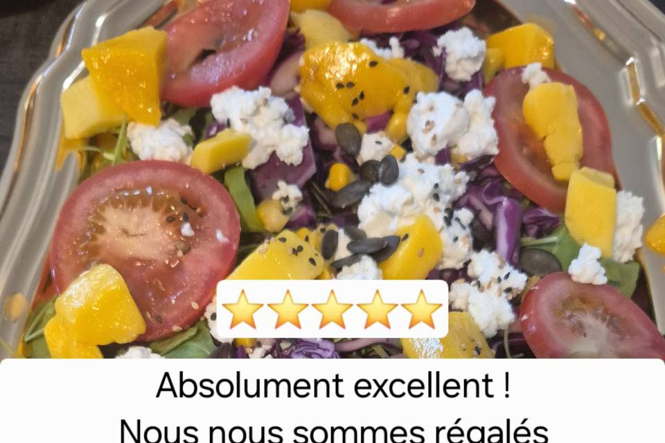 Salades exotiques asiatiques