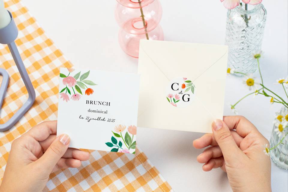 Carton Invitation et sticker