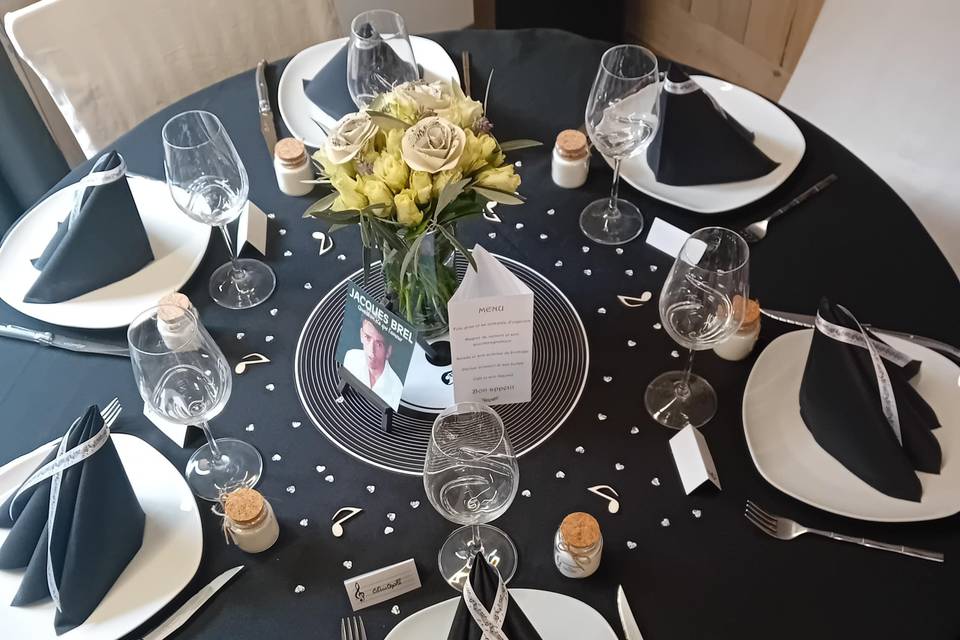 Table thème musique