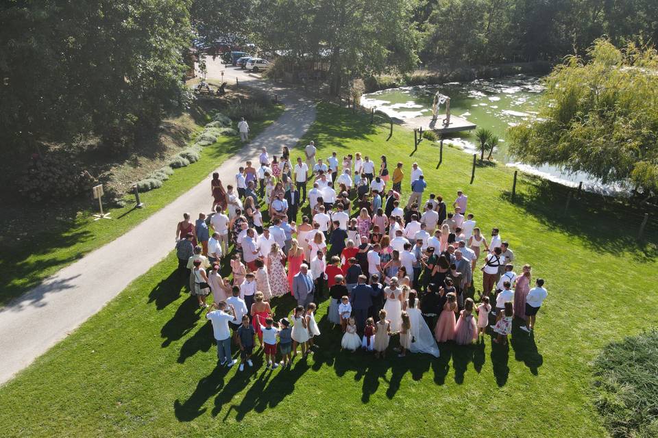 Photo drone mariage