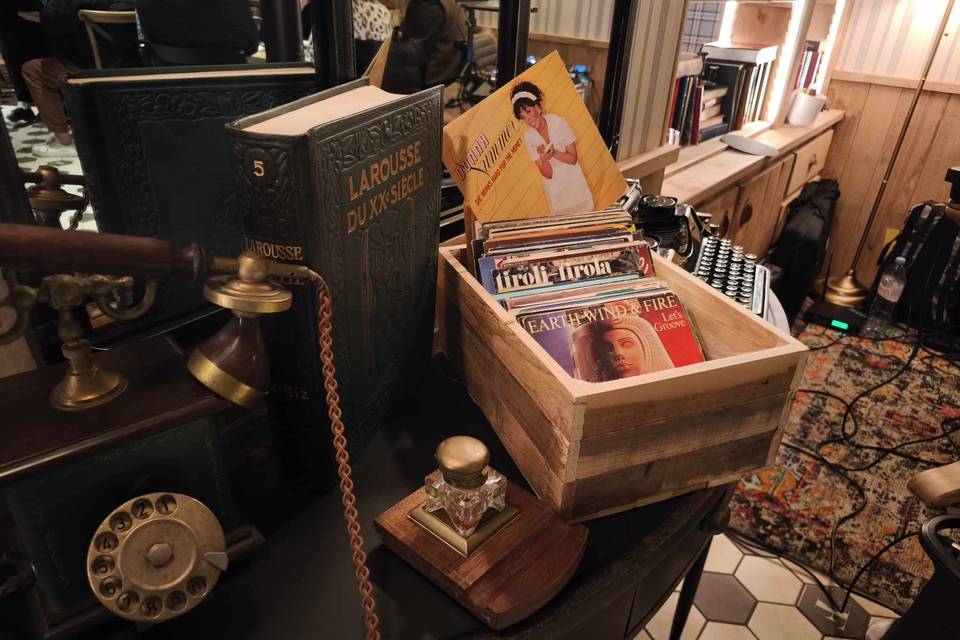 Bar à vinyles