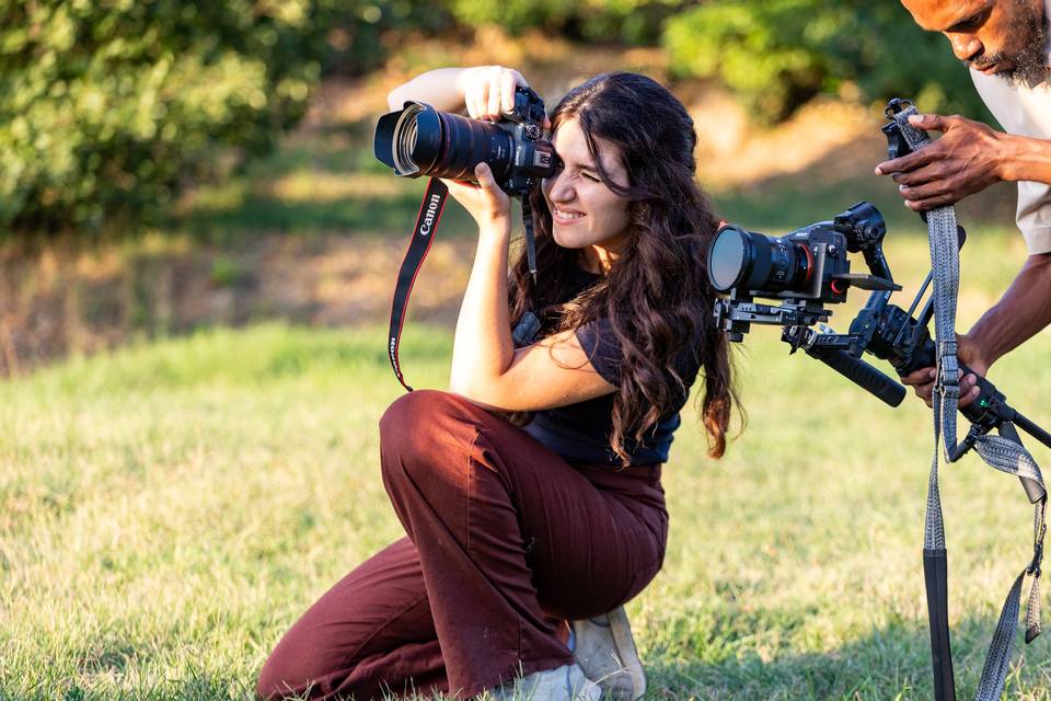 pose de photo créative