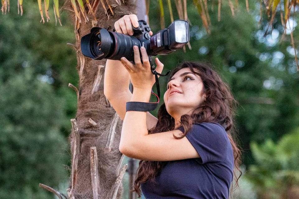 travail de photographie au parc