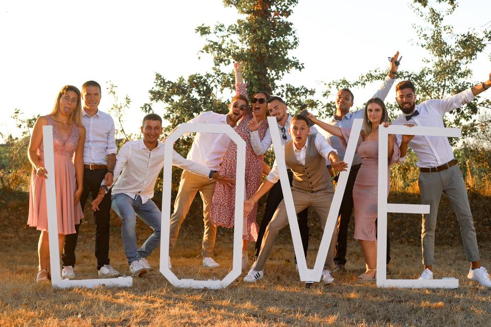 Photo groupe mariage