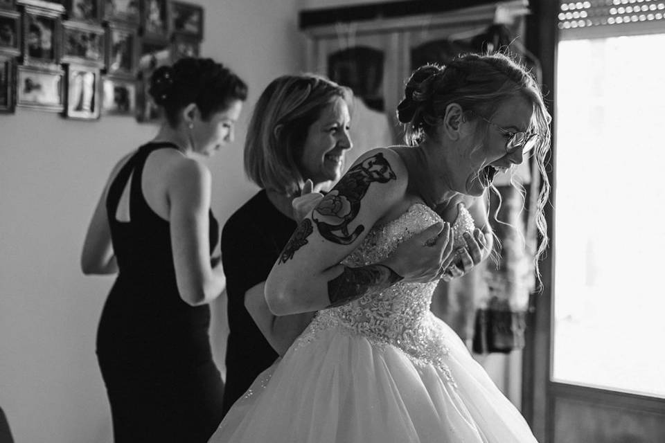 Preparation de la mariée