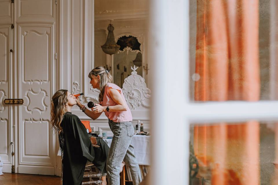 Preparation de la mariée