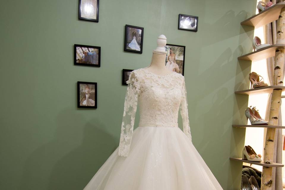 Robe de mariée d'hiver