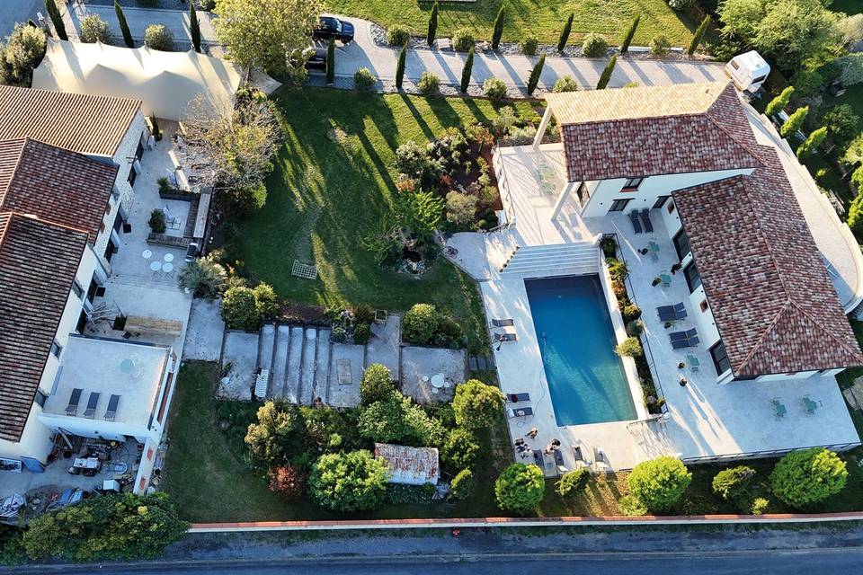 Villa en drone