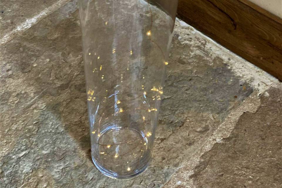 Vase à led