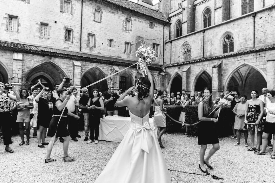 Cloître - vin d'honneur