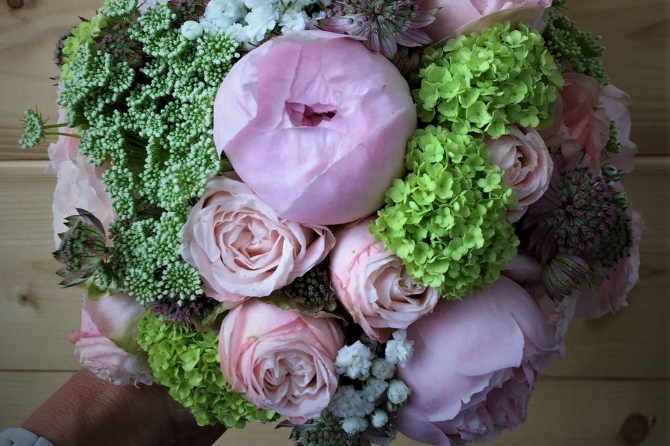 Bouquet de mariée rond