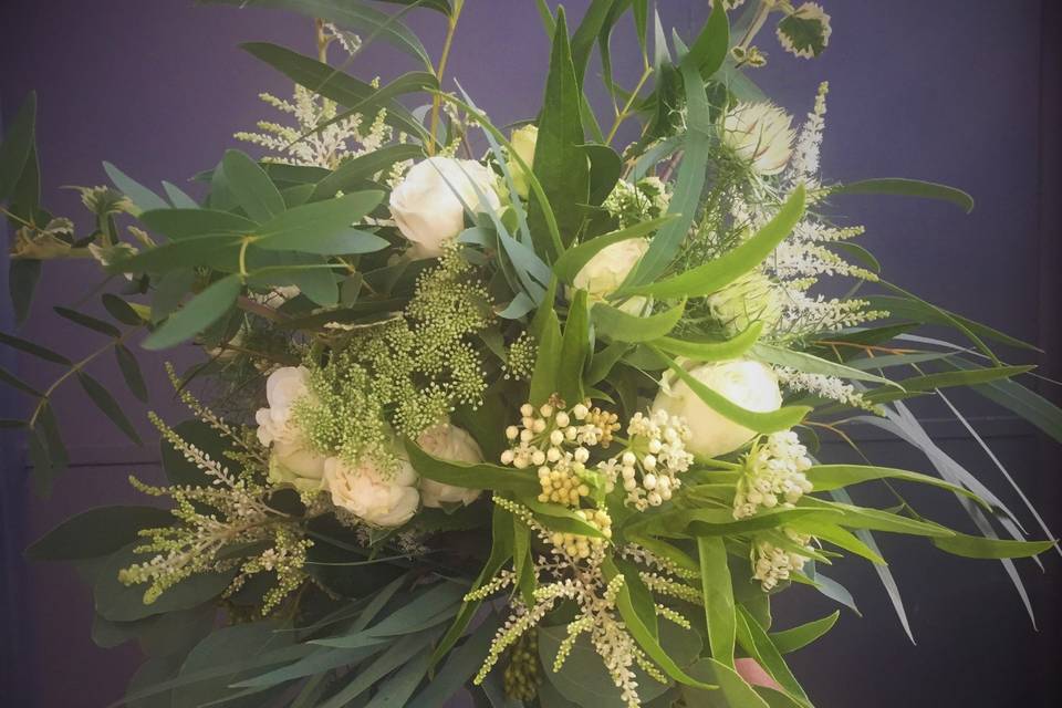 Bouquet de mariée rond