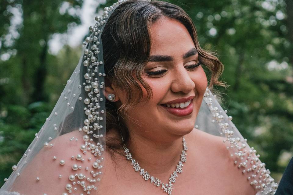 Le sourire de la mariée