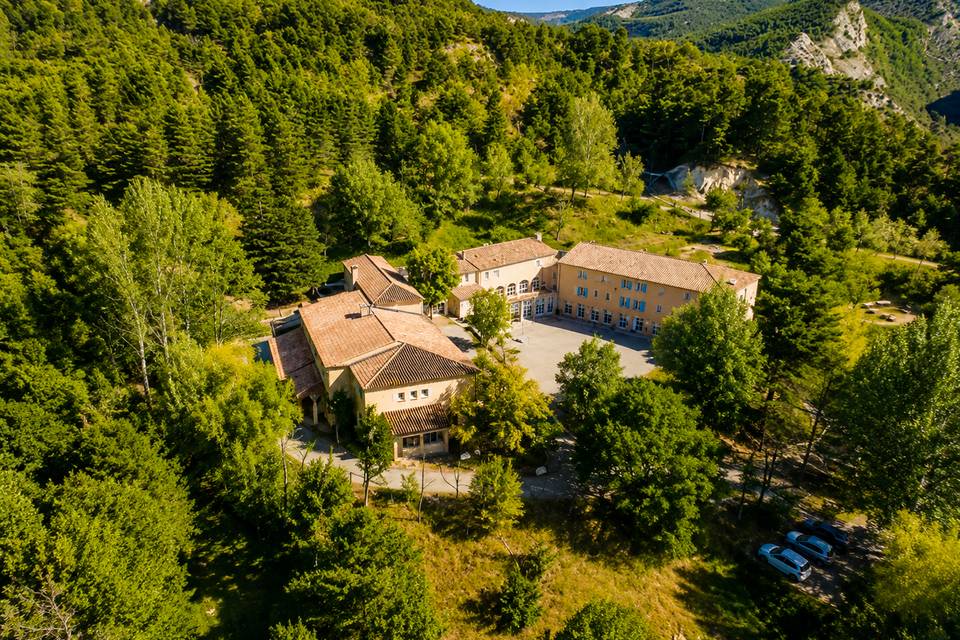 Vue aérienne du domaine