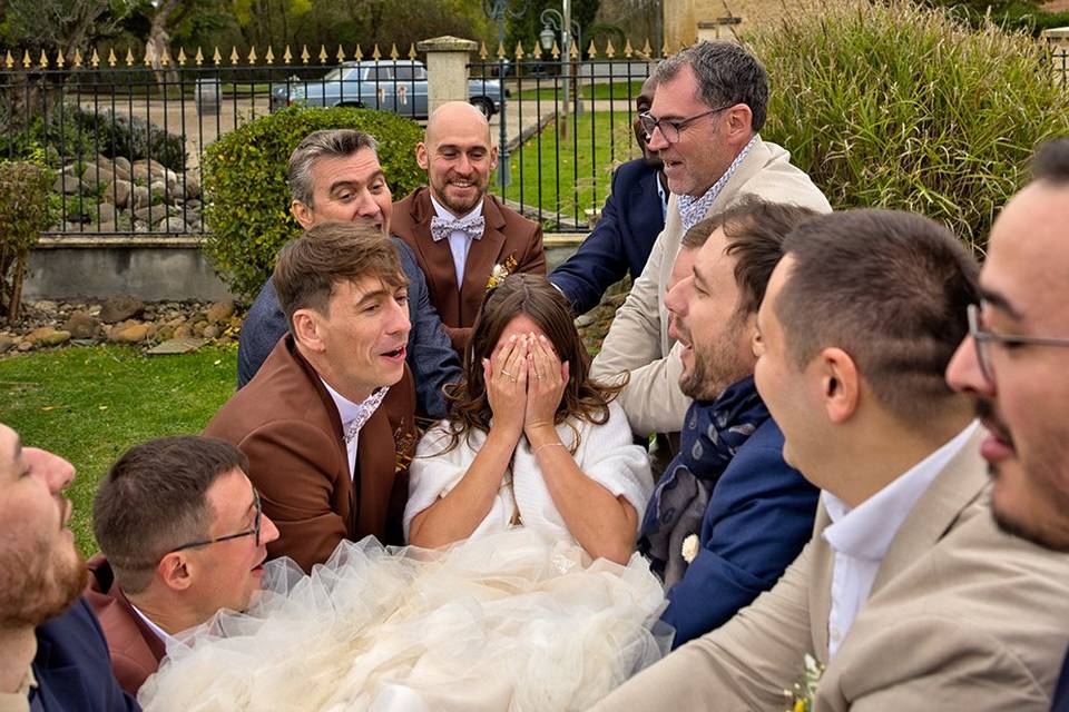 Envole des mariés