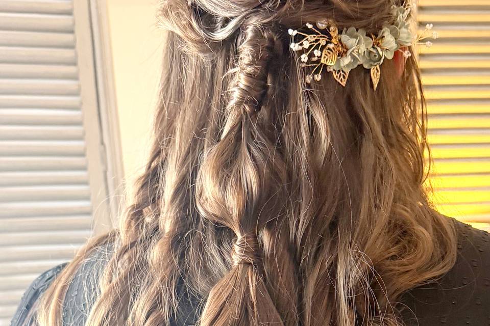 Essai coiffure mariée