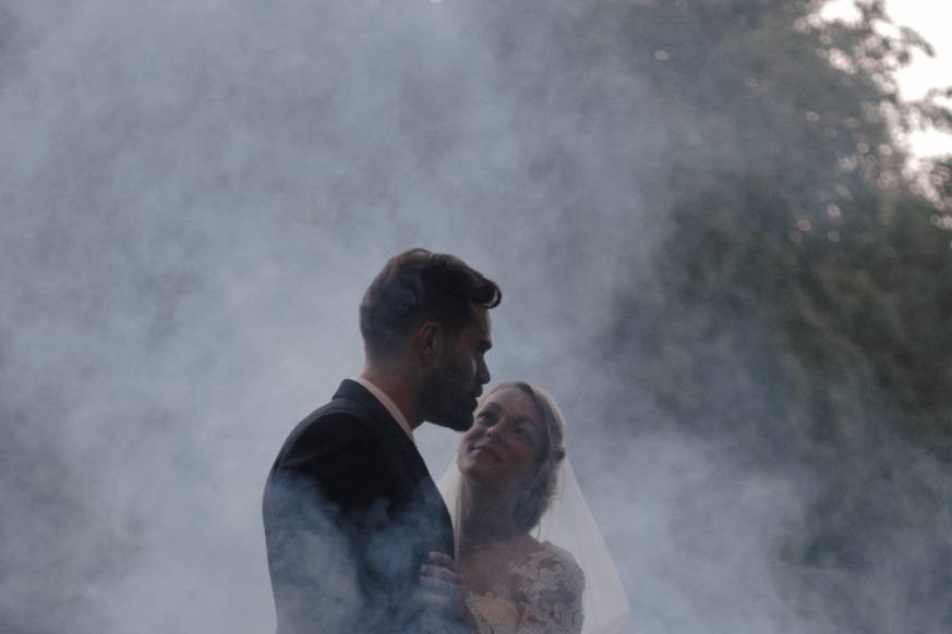 Séance couple fumigènes