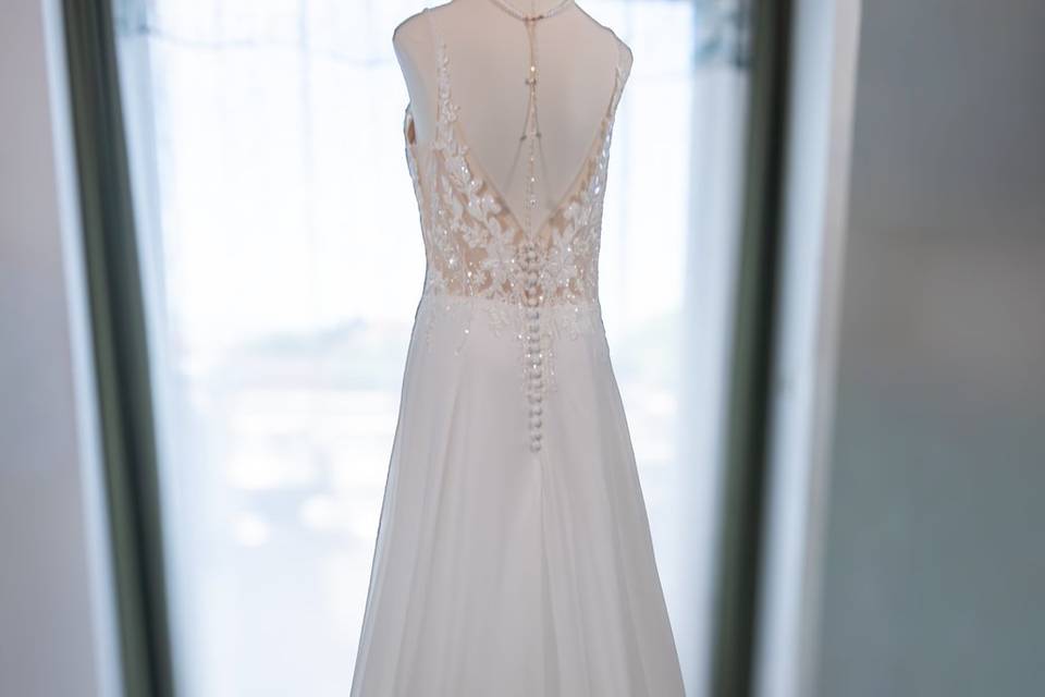 Robe de mariée mise en valeur