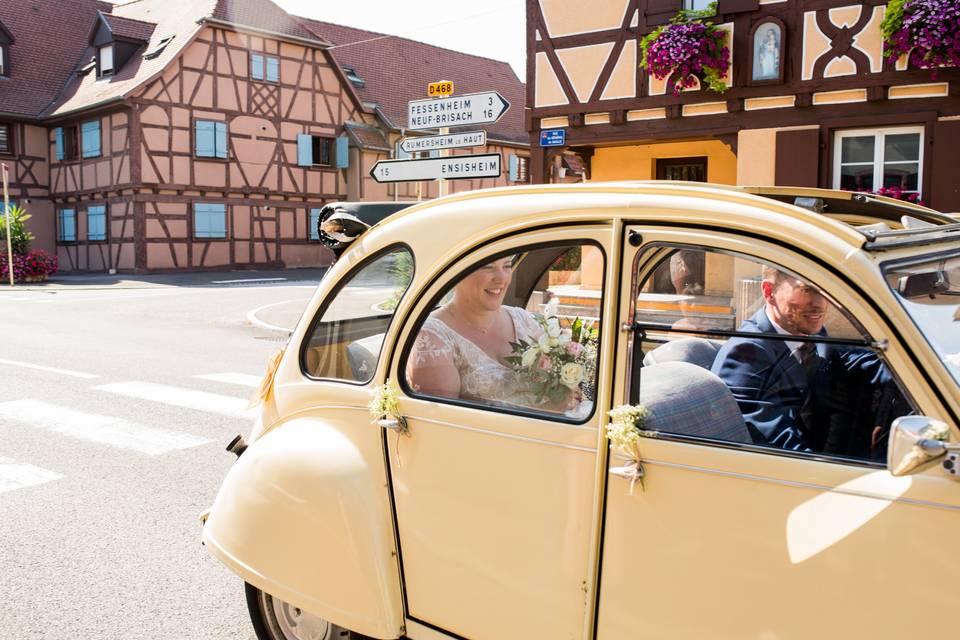 Arrivée de la mariée