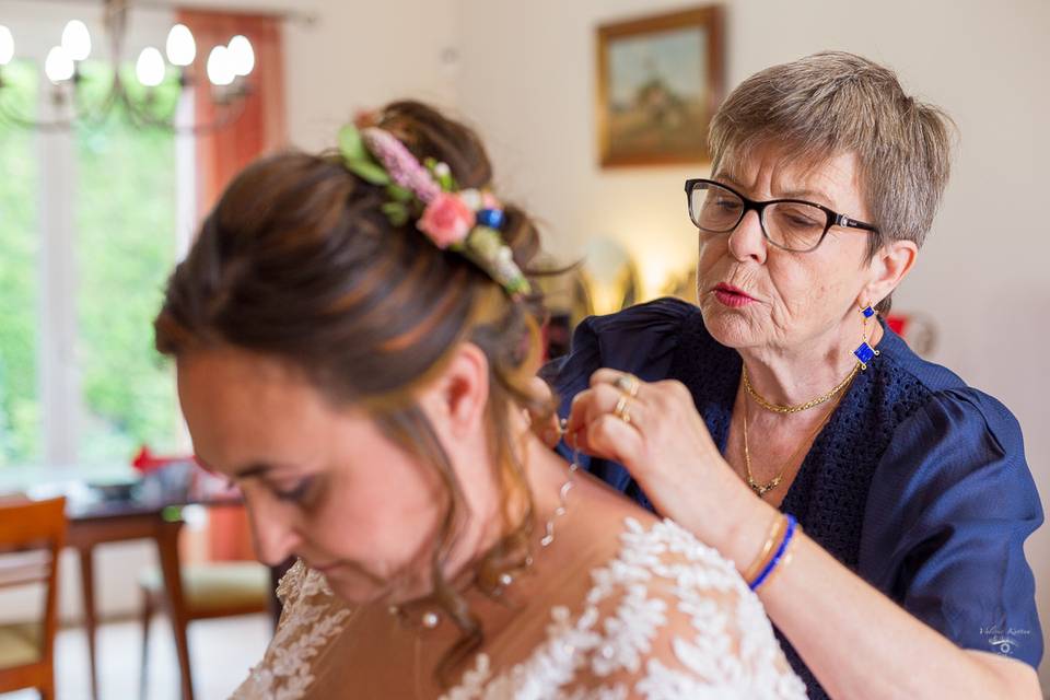 Préparatif de la mariée