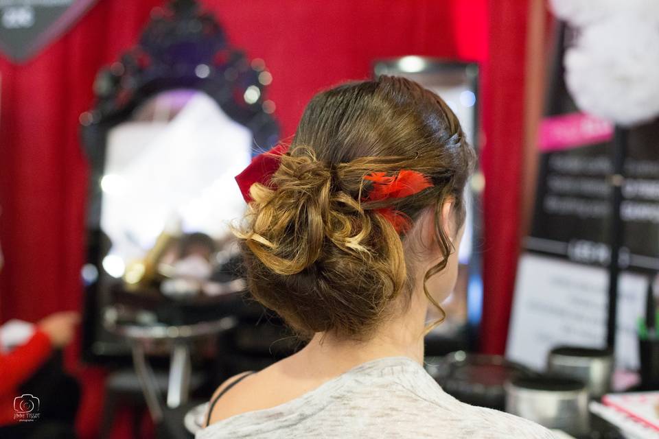 Chignon salon du mariage