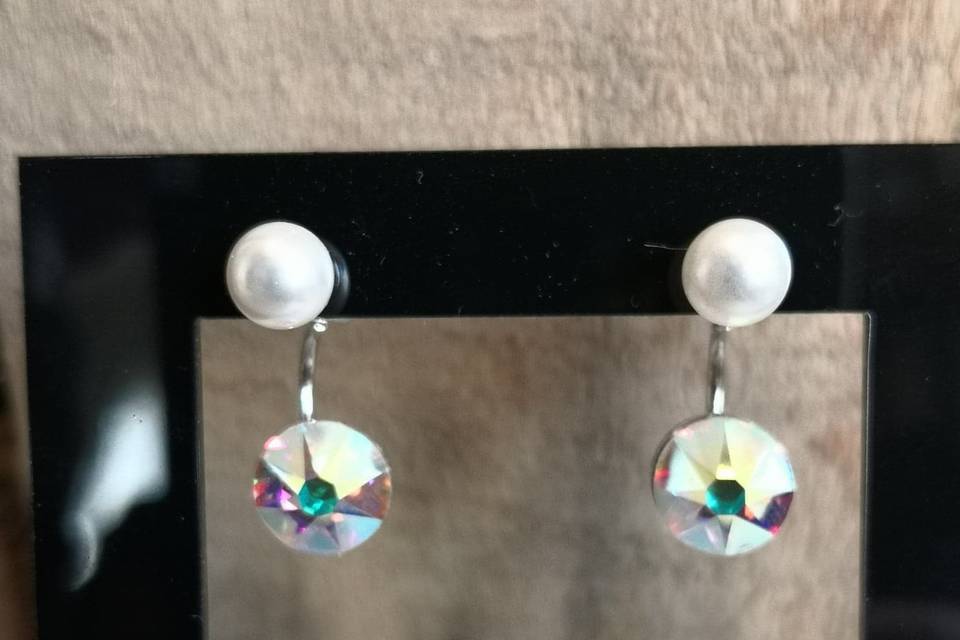 Boucles d'oreilles mariée